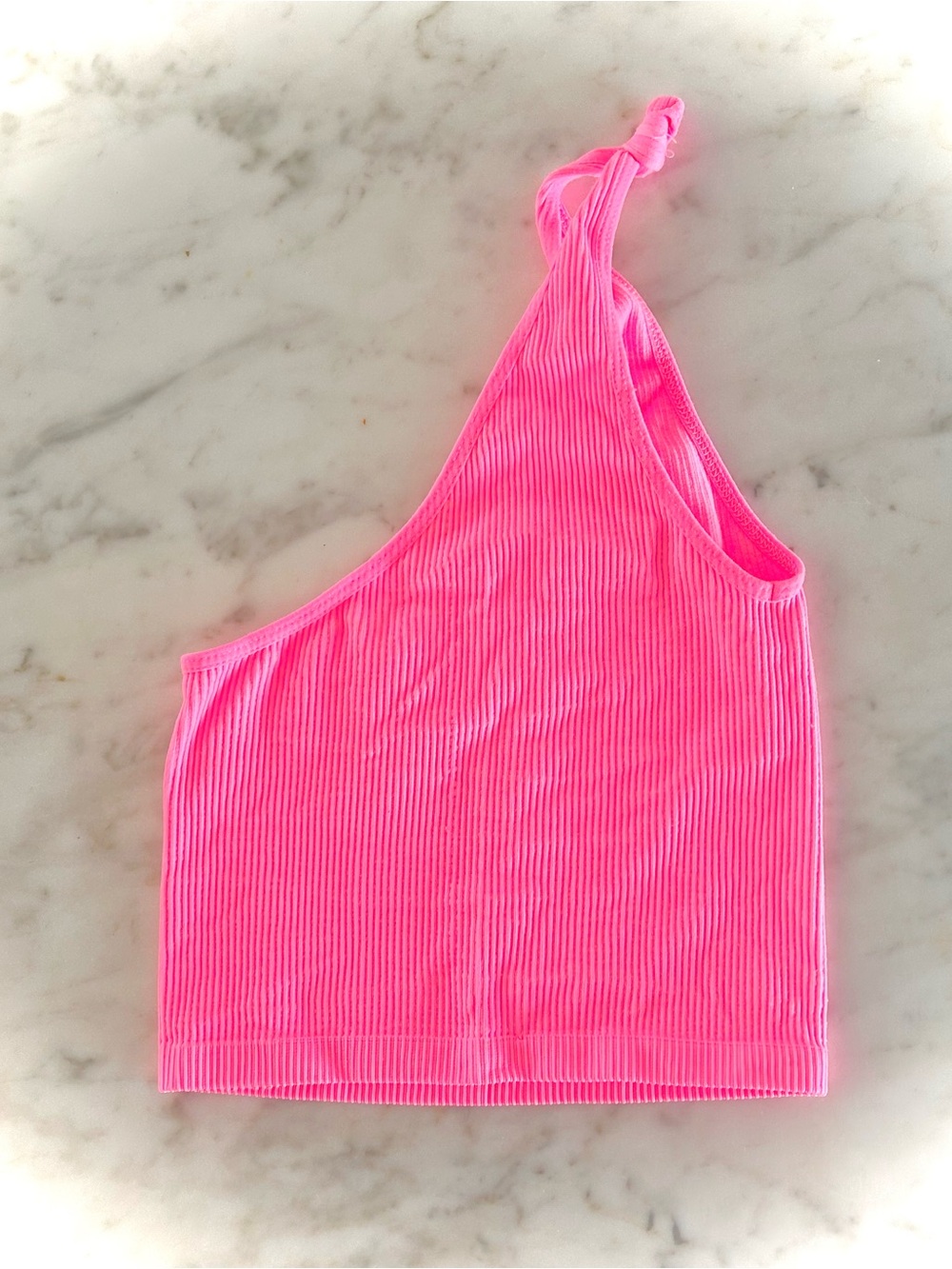 Out from under- Urban Outfitters hot pink ribbed halter top size S/P